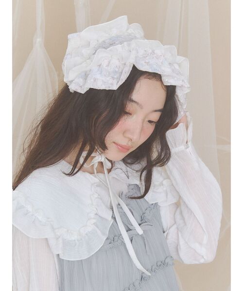 merry jenny(メリージェニー)の「flowerスパンコールヘッドドレス(その他ヘアアクセサリー・レディース・ブルー/グリーン・FREE)」の6枚目の写真