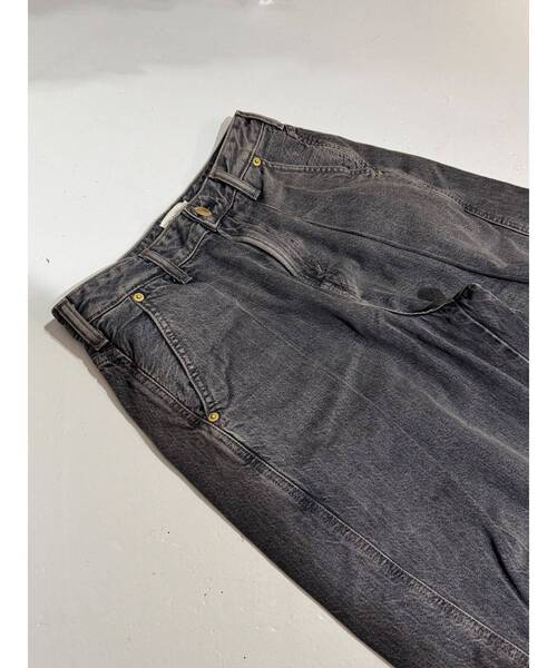 jouetie(ジュエティ)の「【SOMETHING×PosTokyo】Tuck Buggy(デニムパンツ・レディース・ベージュ/ブラック・SMALL/MEDIUM)」の10枚目の写真