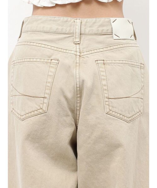 jouetie(ジュエティ)の「【SOMETHING×PosTokyo】Tuck Buggy(デニムパンツ・レディース・ベージュ/ブラック・SMALL/MEDIUM)」の14枚目の写真