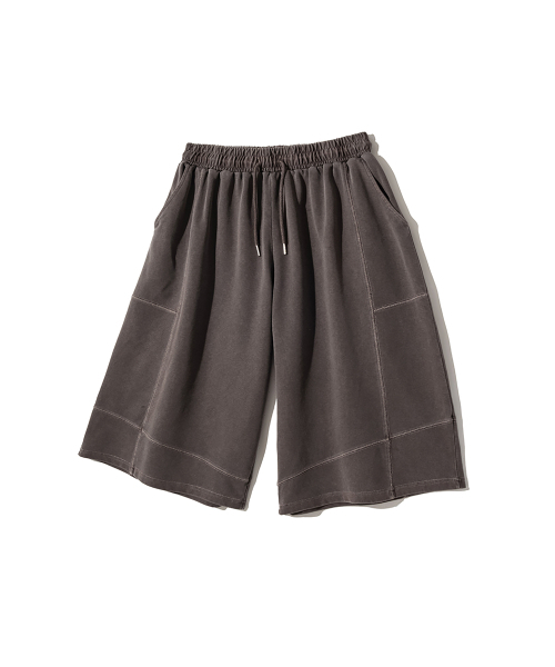 GAKKAI UNIONS(ガッカイユニオンズ)の「ステッチ切り替えピグメント8部バミューダパンツブラウン(その他パンツ・レディース・その他・SMALL/MEDIUM/LARGE/X-LARGE)」の4枚目の写真