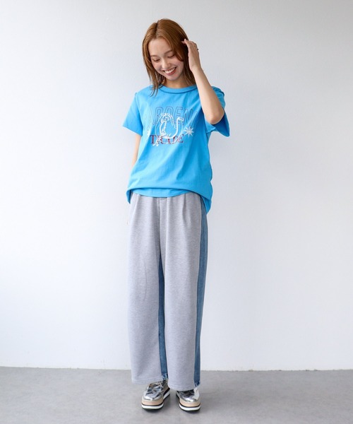 Three Four Time(スリーフォータイム)の「デニム×スエットパンツ(デニムパンツ・レディース・グレー・FREE)」の12枚目の写真