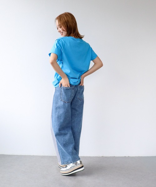 Three Four Time(スリーフォータイム)の「デニム×スエットパンツ(デニムパンツ・レディース・グレー・FREE)」の13枚目の写真