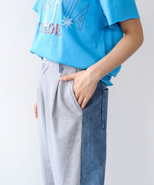 Three Four Time(スリーフォータイム)の「デニム×スエットパンツ(デニムパンツ・レディース・グレー・FREE)」の17枚目の写真