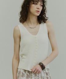 Front Button Knitting Gilet / フロントボタンニットジレ