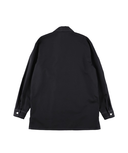 sulvam（サルバム）の「Broad open SH（シャツ/ブラウス・レディース・ブラック/ホワイト・S）」の4枚目の写真