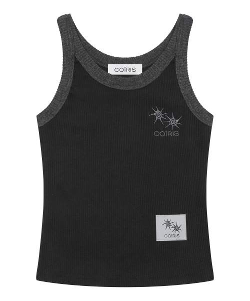 COIRIS（コイリス）の「ロラ スモールロゴ配色スリーブレス (2カラー)（Tシャツ/カットソー・レディース・ブラック/ホワイト・FREE）」の3枚目の写真