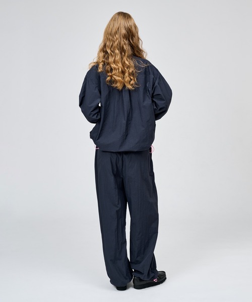WETTEMPT（ウィテンプト）の「NYLON BICOLOR DRAWSTRING L/S SHIRT / ナイロンバイカラードローコードL/Sシャツ（シャツ/ブラウス・メンズ・グレー/ネイビー/ブラック・MEDIUM/SMALL/LARGE）」の14枚目の写真