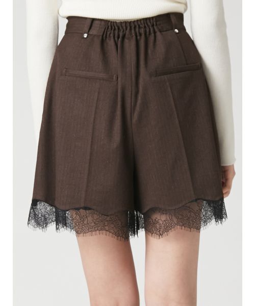 FRAY I.D(フレイアイディー)の「レーストリムショートパンツ(その他パンツ・レディース・チャコールグレー/ブラウン/ネイビー・1/0)」の11枚目の写真