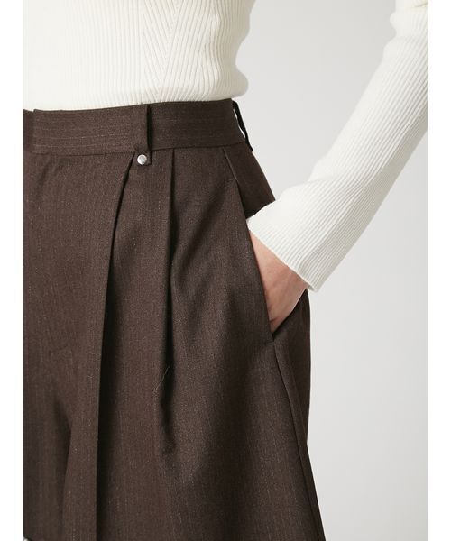 FRAY I.D(フレイアイディー)の「レーストリムショートパンツ(その他パンツ・レディース・チャコールグレー/ブラウン/ネイビー・1/0)」の15枚目の写真