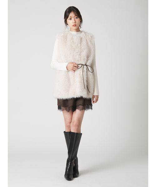 FRAY I.D(フレイアイディー)の「レーストリムショートパンツ(その他パンツ・レディース・チャコールグレー/ブラウン/ネイビー・1/0)」の19枚目の写真