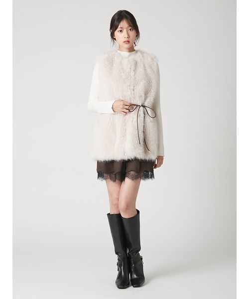 FRAY I.D(フレイアイディー)の「レーストリムショートパンツ(その他パンツ・レディース・チャコールグレー/ブラウン/ネイビー・1/0)」の20枚目の写真