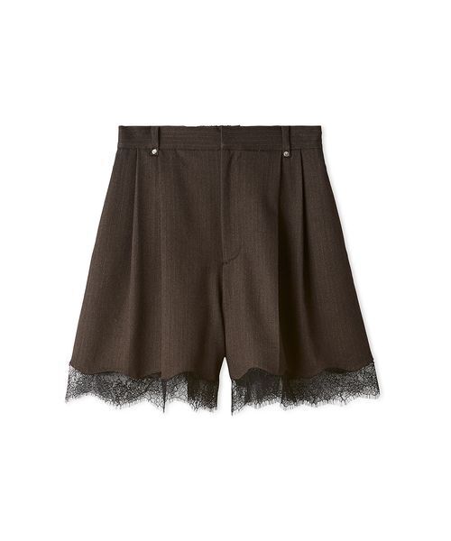 FRAY I.D(フレイアイディー)の「レーストリムショートパンツ(その他パンツ・レディース・チャコールグレー/ブラウン/ネイビー・1/0)」の5枚目の写真