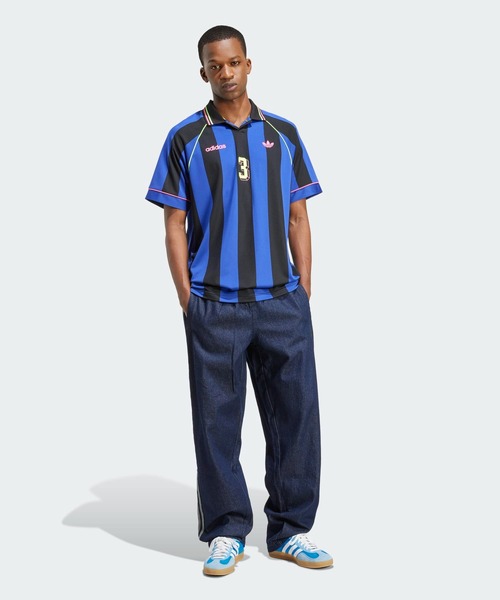adidas(アディダス)の「ジャカード・ストライプ・ジャージー JCQUARD JERSEY / アディダスオリジナルス adidas Originals(Tシャツ/カットソー・メンズ・ブルー系その他・SMALL/MEDIUM/LARGE/X-LARGE/XX-LARGE/X-SMALL/3XL)」の5枚目の写真