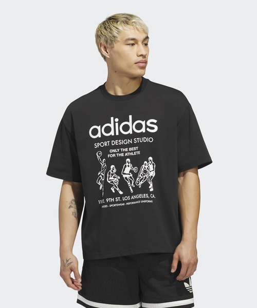 adidas(アディダス)の「Only The Best For The Athlete Tシャツ / アディダスオリジナルス adidas Originals(Tシャツ/カットソー・メンズ・ブラック・MEDIUM/LARGE/XX-LARGE/X-LARGE/SMALL)」の3枚目の写真