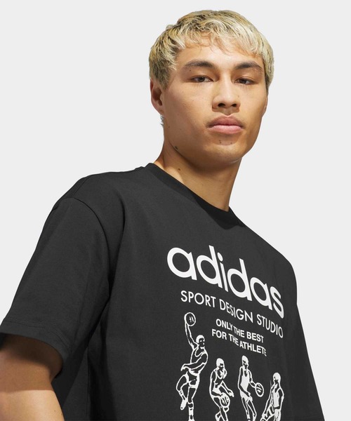 adidas(アディダス)の「Only The Best For The Athlete Tシャツ / アディダスオリジナルス adidas Originals(Tシャツ/カットソー・メンズ・ブラック・MEDIUM/LARGE/XX-LARGE/X-LARGE/SMALL)」の5枚目の写真