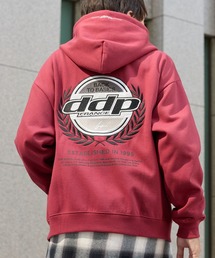 ddp（ディーディーピー）の「ddp/ディーディーピー 別注 サークルロゴ刺繍 ヘビーウェイト オーバーサイズ 裏起毛 ダブルジップパーカー（パーカー）」