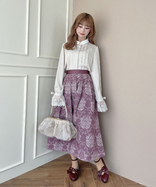 an another angelus(アンアナザーアンジェラス)の「リボン付きアンクルストラップパンプス/fint フィント(パンプス・レディース・ブラック/ボルドー・L/S/M)」の7枚目の写真