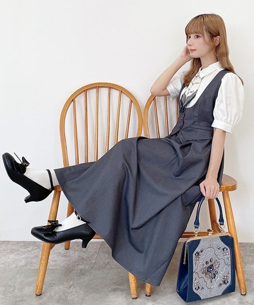 an another angelus(アンアナザーアンジェラス)の「リボン付きアンクルストラップパンプス/fint フィント(パンプス・レディース・ブラック/ボルドー・L/S/M)」の10枚目の写真