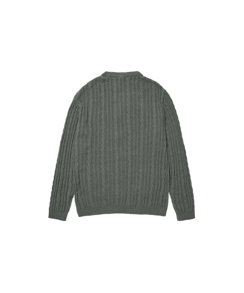 DEINET(ダイニット)の「DEINET CABLE CARDIGAN IN CHARCOAL(カーディガン/ボレロ・レディース・その他・FREE)」の3枚目の写真