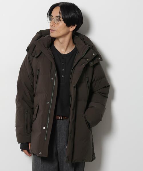 NANO universe（ナノユニバース）の「「西川ダウン(R)」SOLOTEX ミドル丈ダウン（ダウンジャケット/コート・メンズ・ブラウン/ブラック・S/M/L）」の8枚目の写真