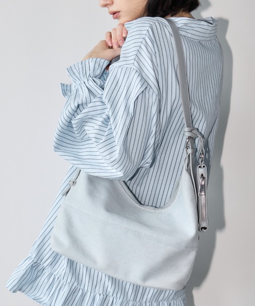 Aimelibra(エメリブラ)の「デニムトートバッグ/ショルダーバッグ(ショルダーバッグ・レディース・ブルー/ブラック・FREE)」の11枚目の写真