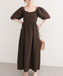 2WAYパフスリーブワンピース