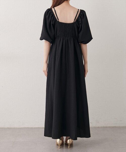 natural couture(ナチュラルクチュール)の「2WAYパフスリーブワンピース(ワンピース・レディース・オフホワイト/ネイビー/ブラウン/ブラック・FREE)」の19枚目の写真