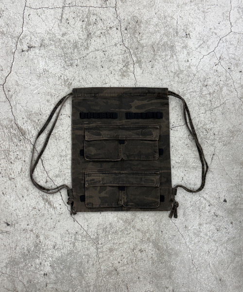 KICHUL(キチョル)の「Military Pocket Cotton Gymsack (Camo)(バックパック/リュック・メンズ・その他・FREE)」の2枚目の写真