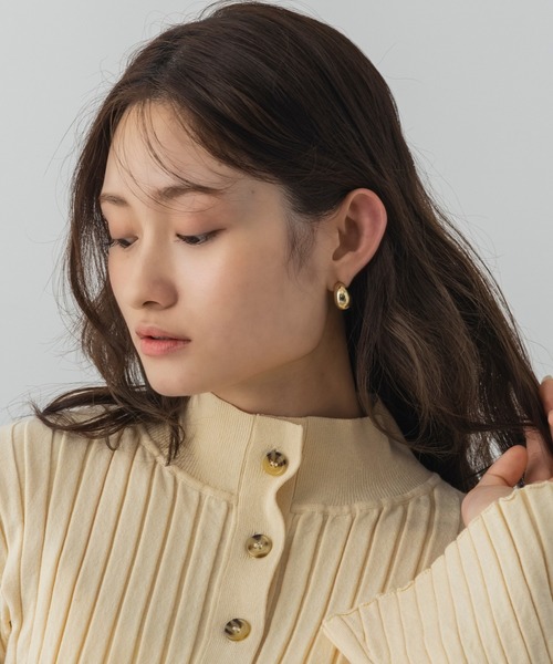 AJUGA.(アジュガ)の「ボールドドームピアス(ピアス(両耳用)・レディース・シルバー/ゴールド・ONE SIZE)」の17枚目の写真