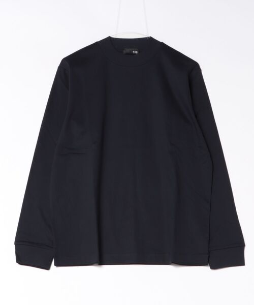 TAKA-Q(タカキュー)の「*Tシャツ メンズ 長袖 ストレッチ 抗菌防臭 UV 綿 コットン 無地 シルケット スムス モックネック ドレスT(Tシャツ/カットソー・メンズ・ネイビー/ライトグレー/ボルドー・S/MEDIUM/LARGE/X-LARGE)」の2枚目の写真