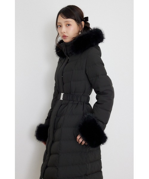 rienda(リエンダ)の「【AW先行アイテム】Aラインダウンロングコート 秋服 冬服(ダウンジャケット/コート・レディース・ブラック/ホワイト・SMALL/MEDIUM)」の4枚目の写真