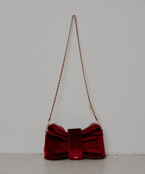Chico(チコ)の「【7色展開/WEB限定カラーあり】リボンモチーフチェーンショルダーバッグ(ショルダーバッグ・レディース・ピンク/ブラック/アイボリー/ブラウン/ピンク系その他3/ブラック系その他3/レッド系その他3・FREE)」の7枚目の写真