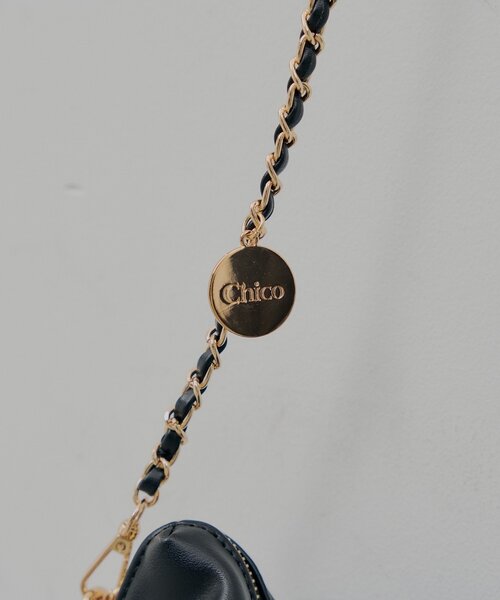Chico(チコ)の「リボンモチーフチェーンショルダーバッグ(ショルダーバッグ・レディース・ピンク/ブラック/アイボリー・FREE)」の14枚目の写真