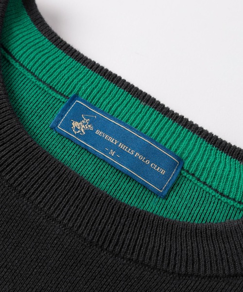 BEVERLY HILLS POLO CLUB(ビバリーヒルズポロクラブ)の「【71】【BEVERLY HILLS POLO CLUB/ビバリーヒルズポロクラブ】レディス ワイドスリーブ ニット/裏地配色/バイカラー/ビックシルエット/セーター(ニット/セーター・レディース・レッド/ネイビー/ブラック/アイボリー・M)」の18枚目の写真