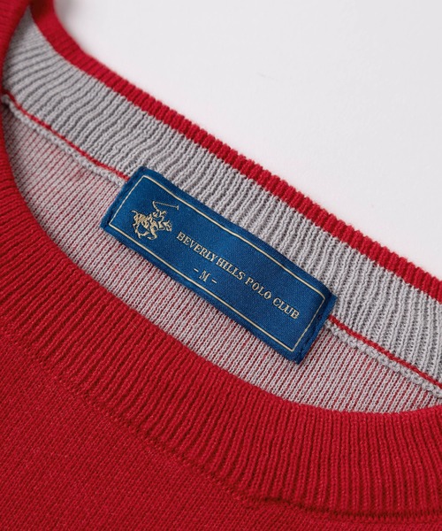 BEVERLY HILLS POLO CLUB(ビバリーヒルズポロクラブ)の「【71】【BEVERLY HILLS POLO CLUB/ビバリーヒルズポロクラブ】レディス ワイドスリーブ ニット/裏地配色/バイカラー/ビックシルエット/セーター(ニット/セーター・レディース・レッド/ネイビー/ブラック/アイボリー・M)」の20枚目の写真