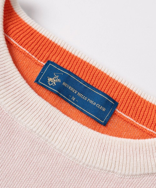 BEVERLY HILLS POLO CLUB(ビバリーヒルズポロクラブ)の「【71】【BEVERLY HILLS POLO CLUB/ビバリーヒルズポロクラブ】レディス ワイドスリーブ ニット/裏地配色/バイカラー/ビックシルエット/セーター(ニット/セーター・レディース・レッド/ネイビー/ブラック/アイボリー・M)」の17枚目の写真