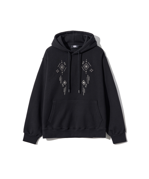 GAKKAI UNIONS(ガッカイユニオンズ)の「ヌアール シンボルアップリケ フーディー ブラック(パーカー・レディース・その他・SMALL/MEDIUM/LARGE/X-LARGE)」の2枚目の写真