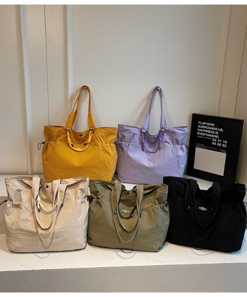 Alum'(アルム)の「Rope Knot Tote Bag/ロープノットトートバッグ(トートバッグ・レディース・ブラック/ホワイト/グリーン/パープル・FREE)」の5枚目の写真