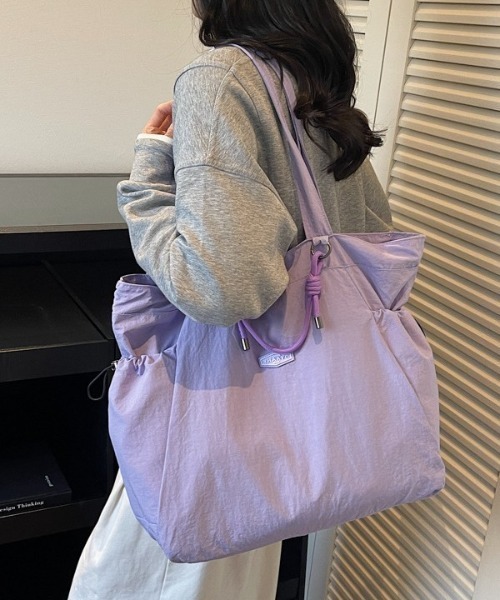 Alum'(アルム)の「Rope Knot Tote Bag/ロープノットトートバッグ(トートバッグ・レディース・ブラック/ホワイト/グリーン/パープル・FREE)」の15枚目の写真