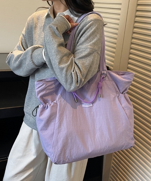 Alum'(アルム)の「Rope Knot Tote Bag/ロープノットトートバッグ(トートバッグ・レディース・ブラック/ホワイト/グリーン/パープル・FREE)」の16枚目の写真