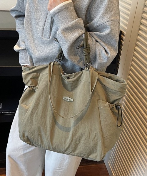 Alum'(アルム)の「Rope Knot Tote Bag/ロープノットトートバッグ(トートバッグ・レディース・ブラック/ホワイト/グリーン/パープル・FREE)」の11枚目の写真