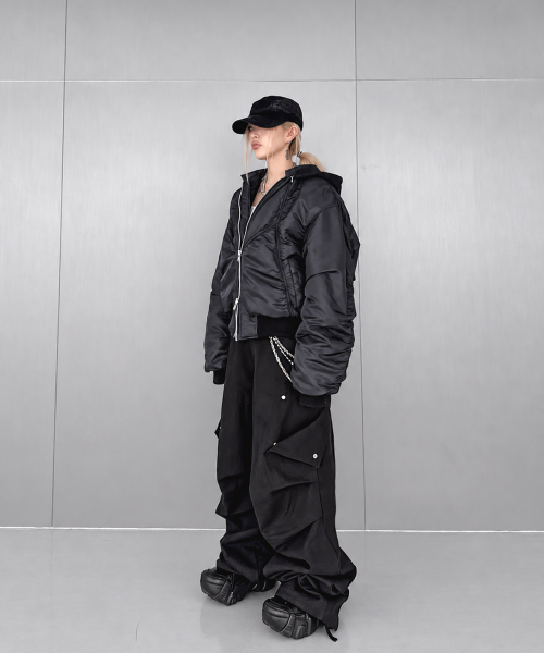 ROARINGRAD（ロアリングラド）の「26 パラシュートカーゴパンツ ブラック（その他パンツ・レディース・その他・SMALL/MEDIUM/LARGE）」の3枚目の写真