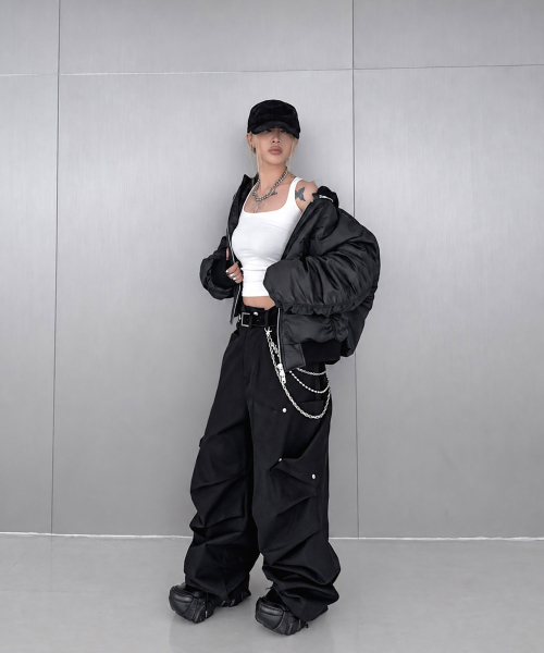 ROARINGRAD（ロアリングラド）の「26 パラシュートカーゴパンツ ブラック（その他パンツ・レディース・その他・SMALL/MEDIUM/LARGE）」の6枚目の写真