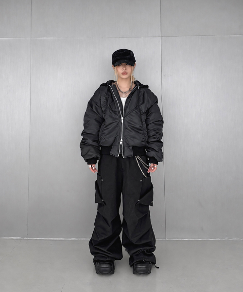 ROARINGRAD（ロアリングラド）の「26 パラシュートカーゴパンツ ブラック（その他パンツ・レディース・その他・SMALL/MEDIUM/LARGE）」の7枚目の写真