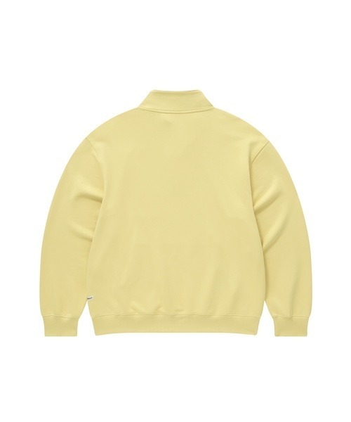 COVERNAT(カバーナット)の「ARCH LOGO HALF ZIP-UP SWEATSHIRT(スウェット・メンズ・ネイビー/杢グレー/ライトイエロー・SMALL/MEDIUM/LARGE/X-LARGE)」の9枚目の写真
