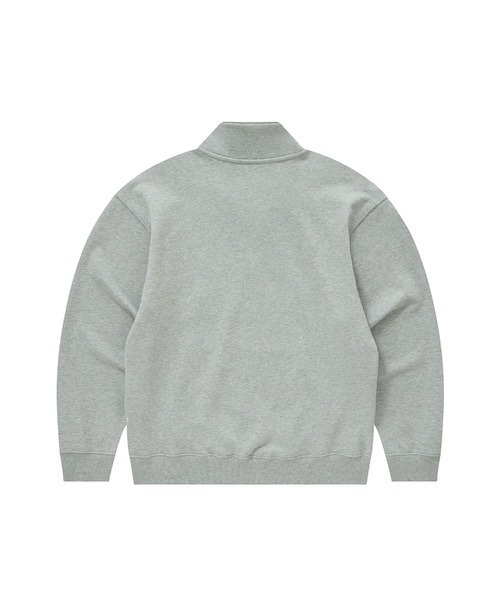 COVERNAT(カバーナット)の「ARCH LOGO HALF ZIP-UP SWEATSHIRT(スウェット・メンズ・ネイビー/杢グレー/ライトイエロー・SMALL/MEDIUM/LARGE/X-LARGE)」の5枚目の写真