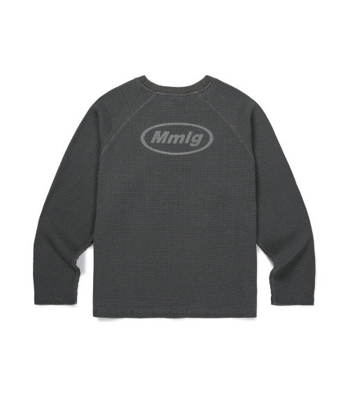 MMLG(エムエムエルジー)の「DYED WAFFLE LSV-T (CHARCOAL)(Tシャツ/カットソー・レディース・その他・X-LARGE/LARGE/MEDIUM/SMALL)」の3枚目の写真