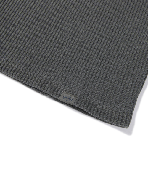 MMLG(エムエムエルジー)の「DYED WAFFLE LSV-T (CHARCOAL)(Tシャツ/カットソー・レディース・その他・X-LARGE/LARGE/MEDIUM/SMALL)」の7枚目の写真