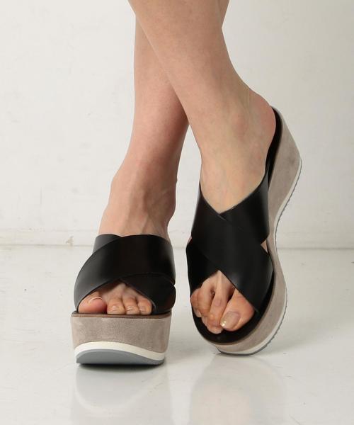 FABIO RUSCONI（ファビオルスコーニ）の「FABIO RUSCONI　クロスサンダルFABIO/R CROSS SNDL◆（サンダル・レディース・ブラック・36/38/37）」の8枚目の写真