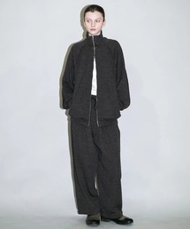my beautiful landlet（マイビューティフルランドレット）の「【my beautiful landlet】 MILAN RIB CUT-OFF TRACK JACKET（ブルゾン）」
